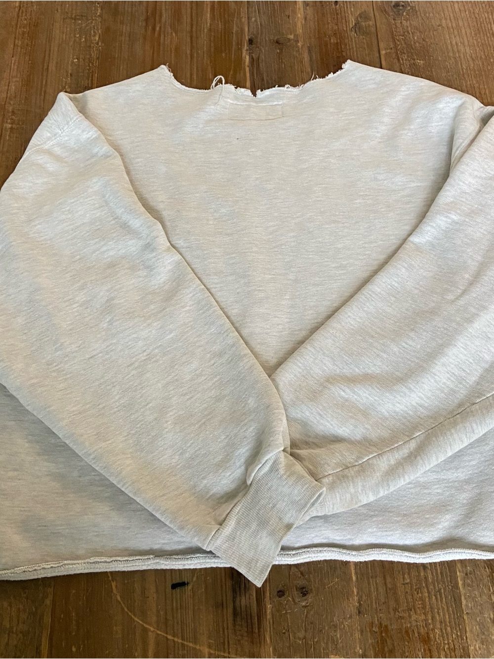 UVA Sweatshirt University of Virginia Gray Cropped UVA Sweatshirt Large - Picture 7 of 8